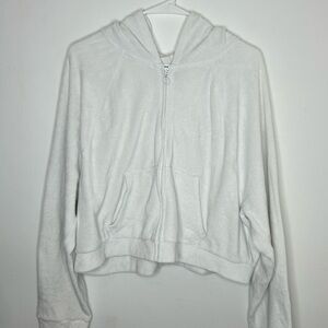 White Victoria Secret Zip up